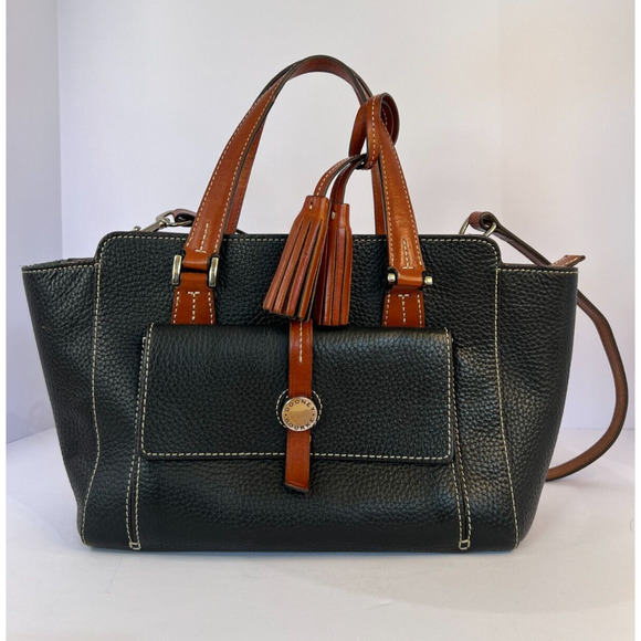 Dooney & Bourke Handbags - Dooney Bourke East West Cambridge shopper tote Satchel Midnight Navy Blue GUC